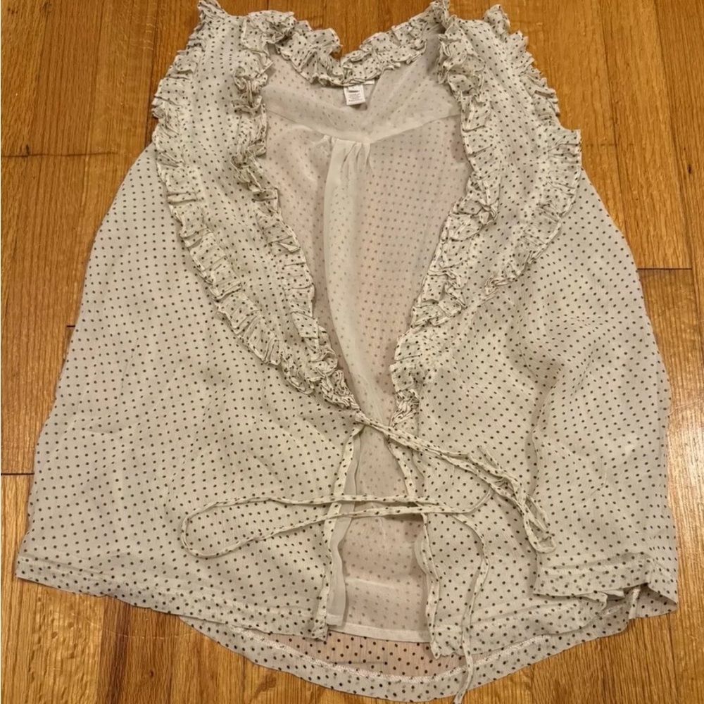 J. Crew Women’s Size 2 Sleeveless Ruffle Top
